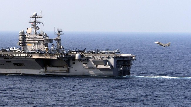 AS Kerahkan USS Theodore Roosevelt ke Timur Tengah, Misi Hadapi Iran Berlangsung 7 Bulan